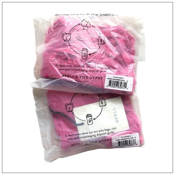 Spell & The Gypsy Pink Azalea Intimates Set Size Medium NWT - Picture 5 of 6